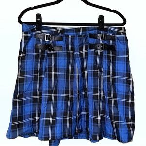 TRIPP, Lip Service, or Hot Topic Blue Plaid Mini Skirt (I can’t remember) XL